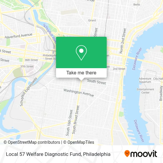 Local 57 Welfare Diagnostic Fund map