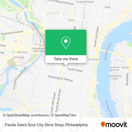 Paulie Gee's Soul City Slice Shop map