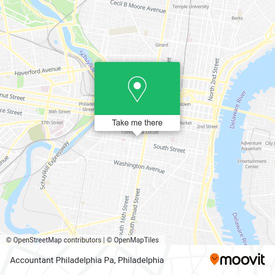 Mapa de Accountant Philadelphia Pa