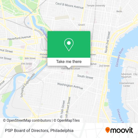 PSP Board of Directors map