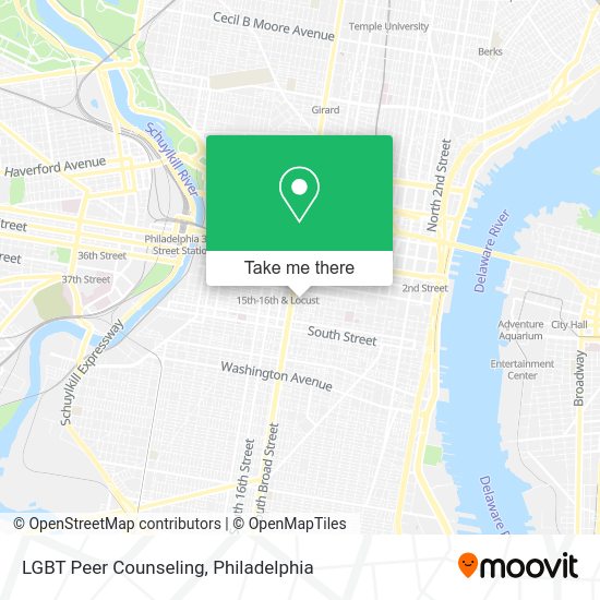 LGBT Peer Counseling map