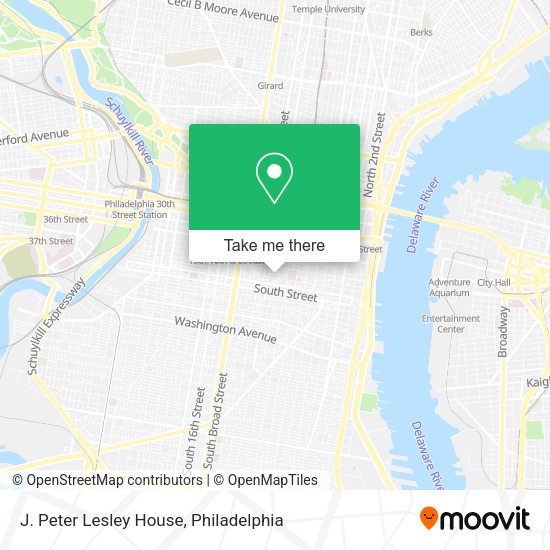 J. Peter Lesley House map