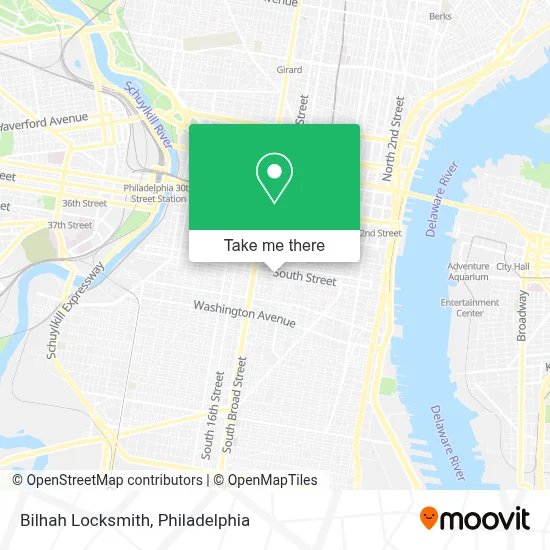 Bilhah Locksmith map