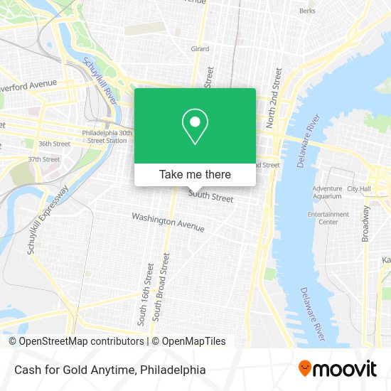 Cash for Gold Anytime map