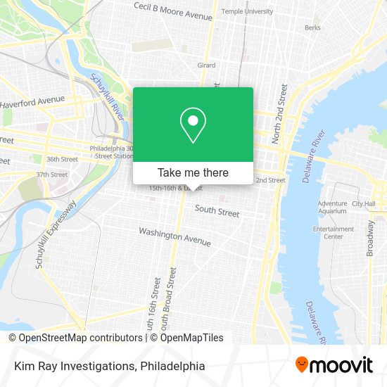 Kim Ray Investigations map