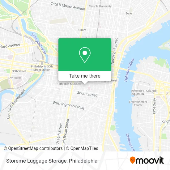 Storeme Luggage Storage map