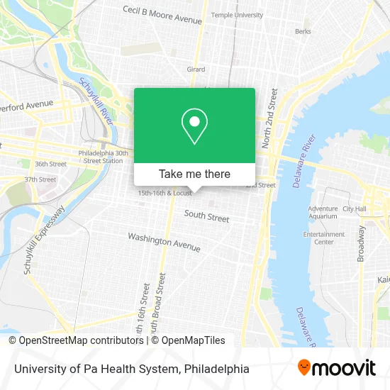 University of Pa Health System map