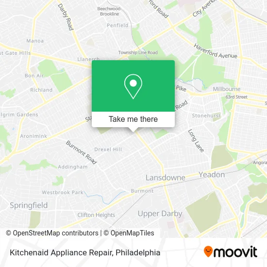 Kitchenaid Appliance Repair map