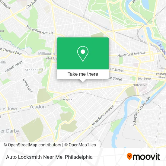 Auto Locksmith Near Me map