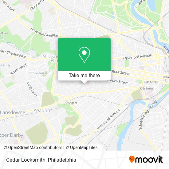 Mapa de Cedar Locksmith