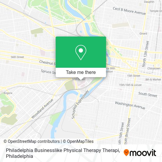 Mapa de Philadelphia Businesslike Physical Therapy Therapi