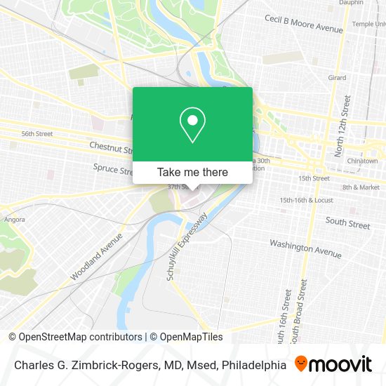 Charles G. Zimbrick-Rogers, MD, Msed map