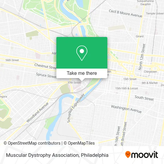 Muscular Dystrophy Association map