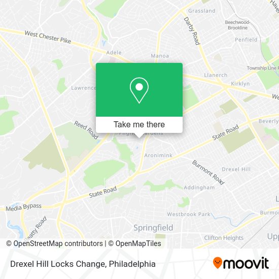 Drexel Hill Locks Change map