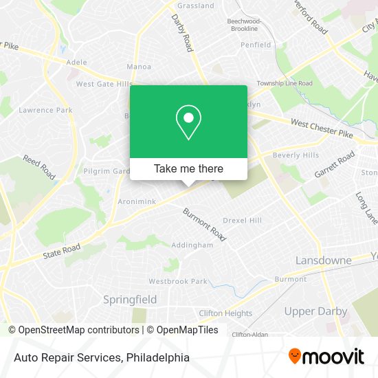 Mapa de Auto Repair Services