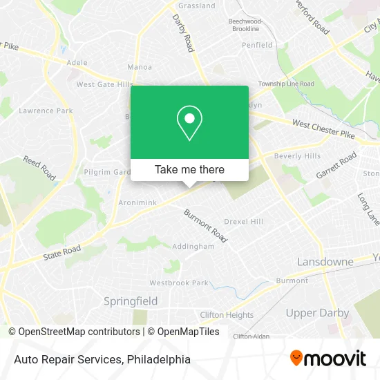 Auto Repair Services map