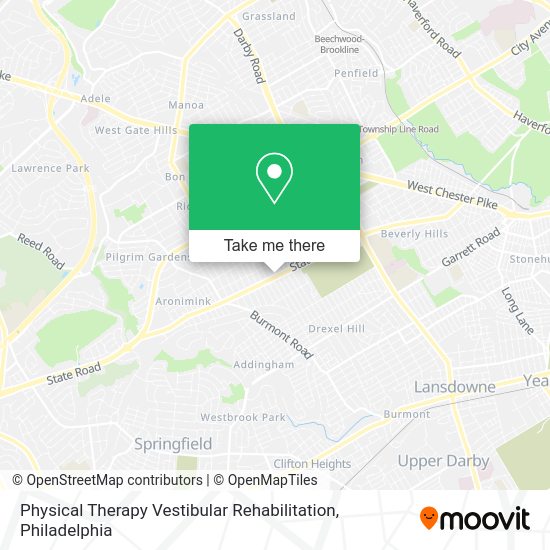Physical Therapy Vestibular Rehabilitation map