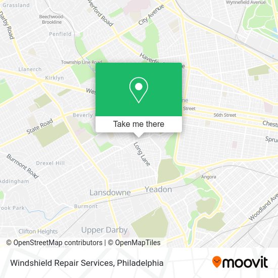 Windshield Repair Services map