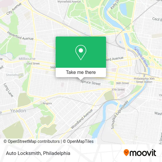 Auto Locksmith map
