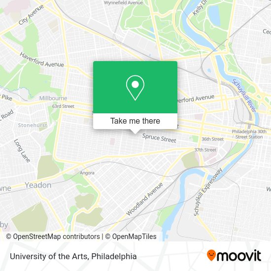 Mapa de University of the Arts