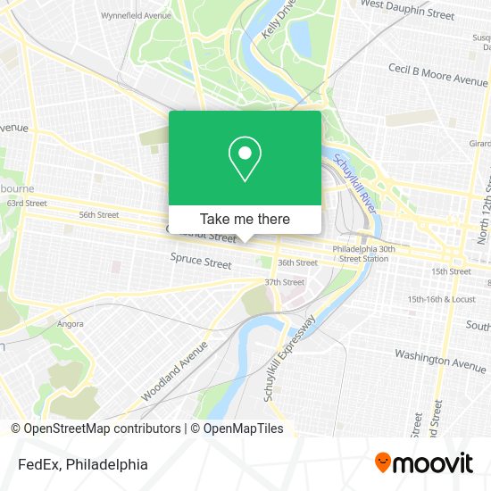 Mapa de FedEx