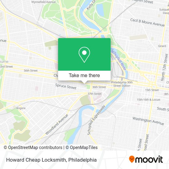 Mapa de Howard Cheap Locksmith
