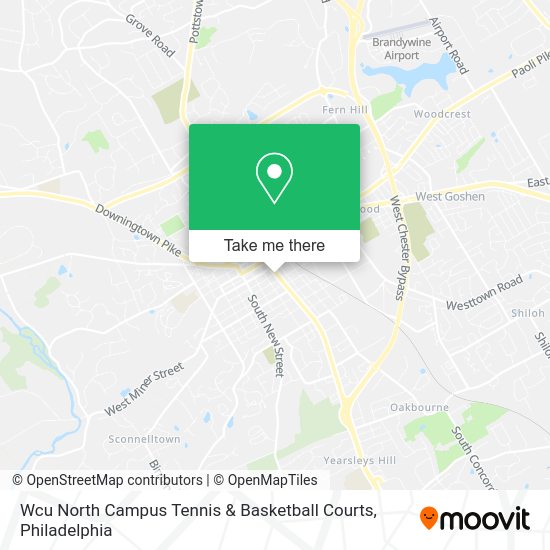 Wcu North Campus Tennis & Basketball Courts map