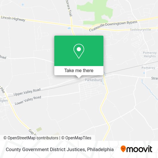 County Government District Justices map