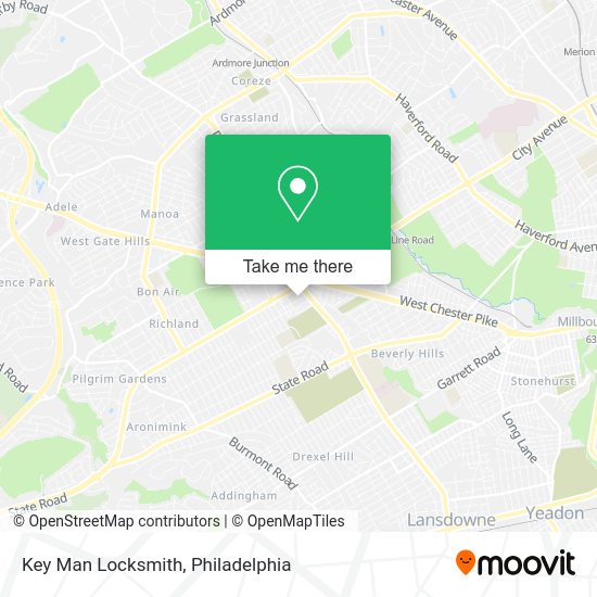 Mapa de Key Man Locksmith