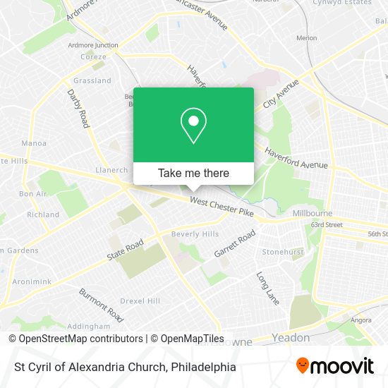 St Cyril of Alexandria Church map