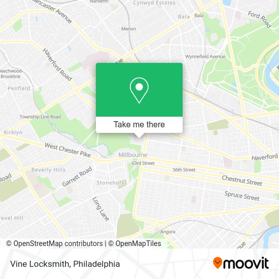 Mapa de Vine Locksmith