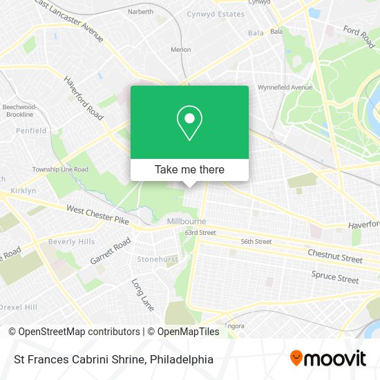 St Frances Cabrini Shrine map