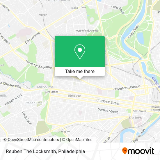 Reuben The Locksmith map