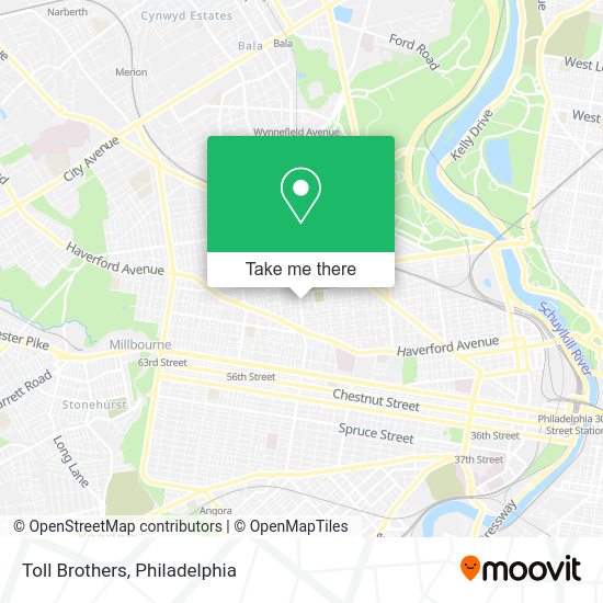 Mapa de Toll Brothers