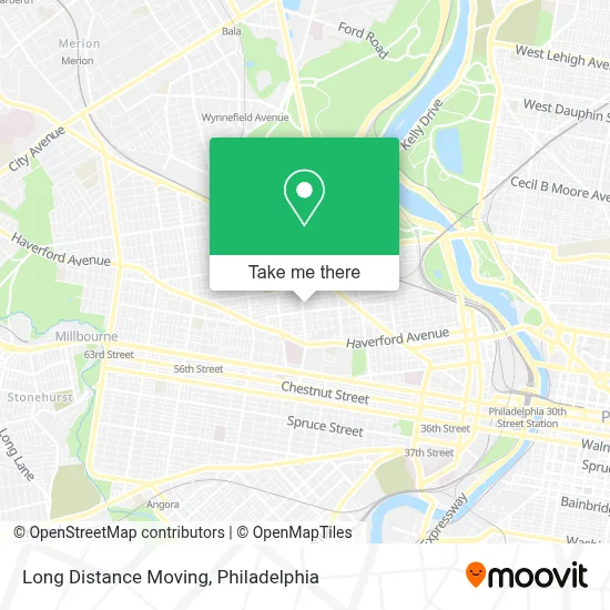 Long Distance Moving map