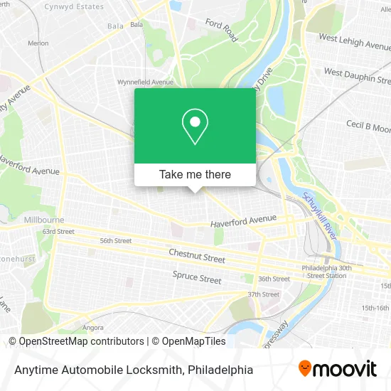Mapa de Anytime Automobile Locksmith