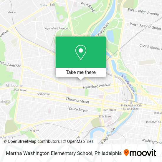 Martha Washington Elementary School map