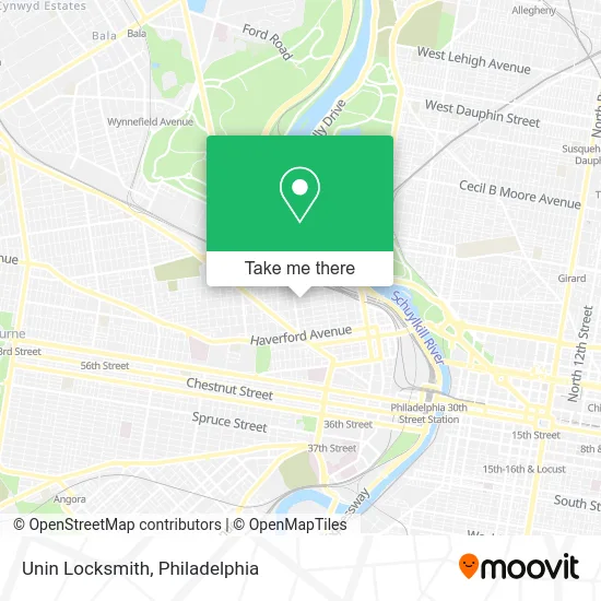 Unin Locksmith map