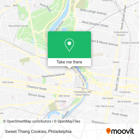 Sweet Thang Cookies map