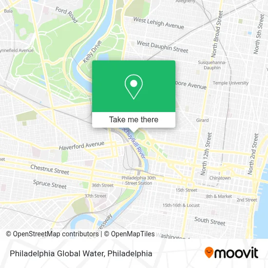 Philadelphia Global Water map