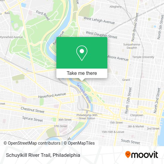 Schuylkill River Trail map