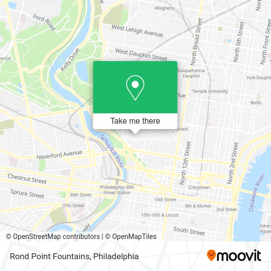 Rond Point Fountains map