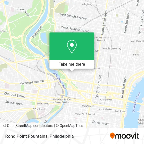 Rond Point Fountains map