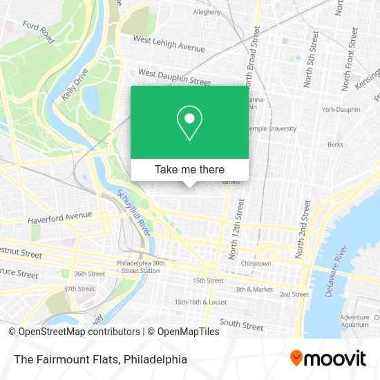 The Fairmount Flats map