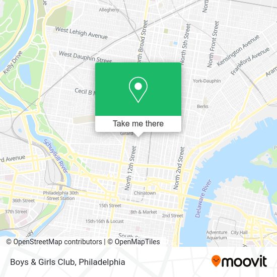 Mapa de Boys & Girls Club