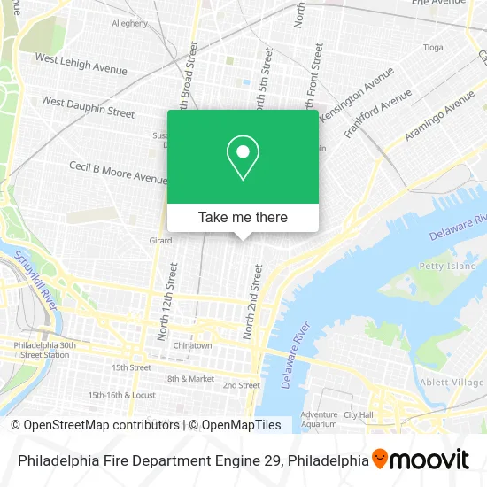 Philadelphia Fire Department Engine 29 map