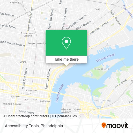 Accessibility Tools map