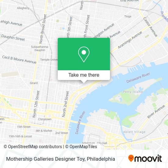 Mothership Galleries Designer Toy map