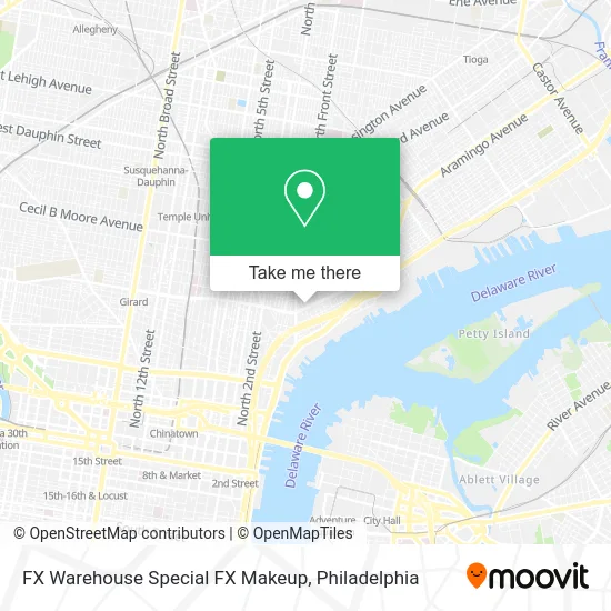 Mapa de FX Warehouse Special FX Makeup