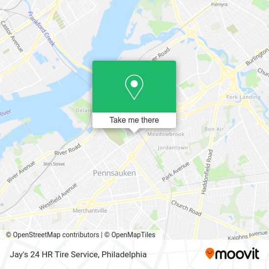 Mapa de Jay's 24 HR Tire Service